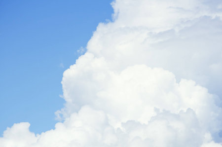 Photo of the Cloudy Sky Background, Copyspace