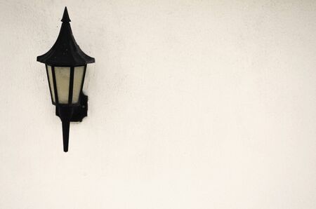 Single Lantern at White Wall, Copyspace の写真素材