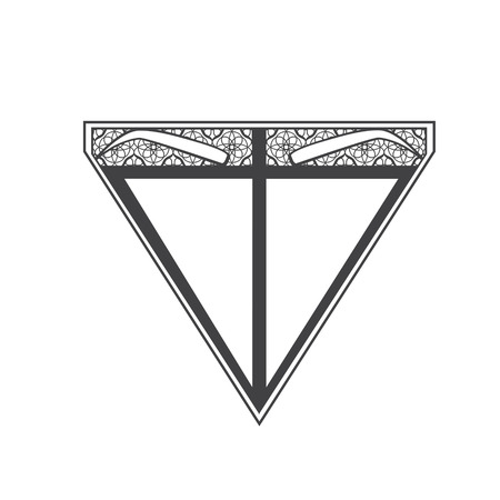 Eyebrow Microblading Logo Sign Over Whiteのイラスト素材