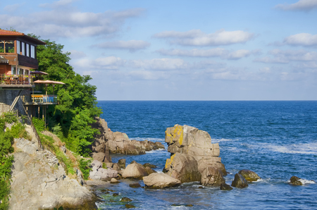 Sozopol Old Town at Black Sea in Summertimeの写真素材