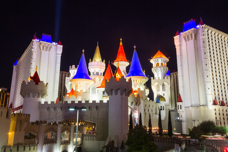 Las Vegas, NV, USA - 13th July 2013: Excalibur Hotel and Casino front view.のeditorial素材