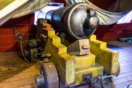 Canon on boatの写真素材