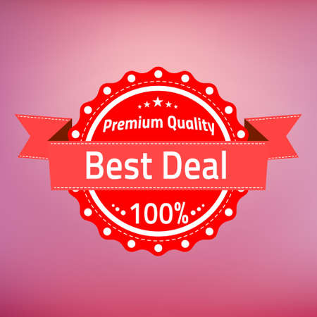 Illustration of Best deal premium quality badgeのイラスト素材