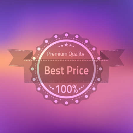 Illustration of Best price premium quality badgeのイラスト素材