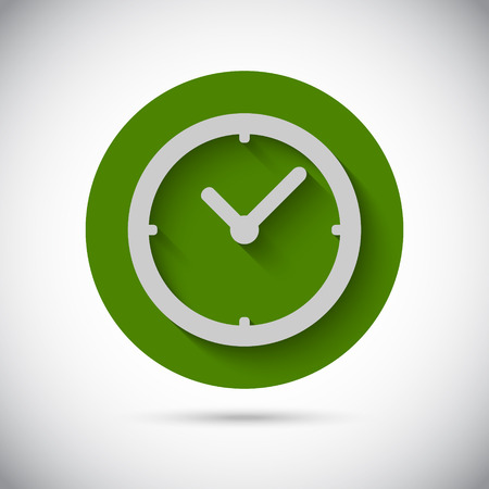 Illustration of Clock watch flat iconのイラスト素材