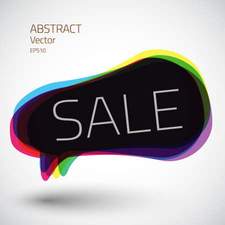 Illustration of Abstract 3d speech sale bubble icon backgroundのイラスト素材