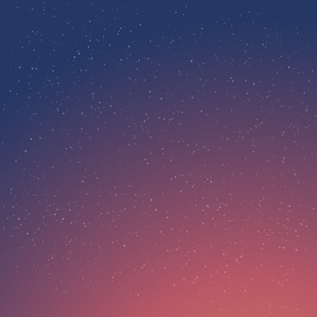 Illustration of Cartoon Retro Night Sky With Stars 