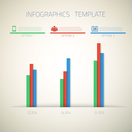 Illustration of Web Infographic Timeline Bar Templateのイラスト素材