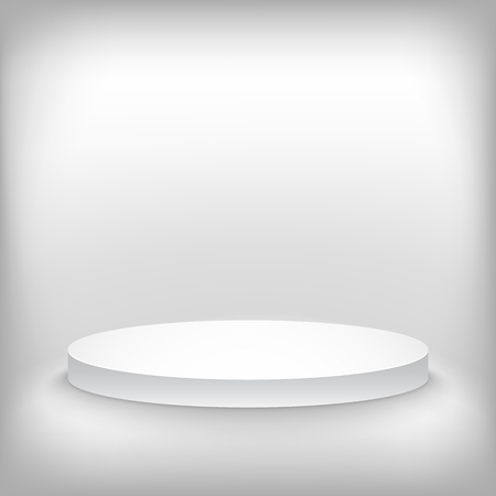 Illustration of Photorealistic Winner Podium Stage Background. Used for Product Placement, Presentations, Contest Stage.のイラスト素材