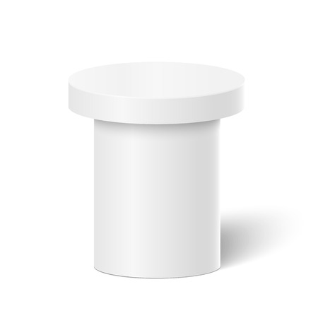 Illustration of Photo realistic Speaker Stand Tribune Template Isolated Mock upのイラスト素材