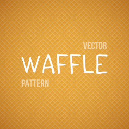 Illustration of Fresh Baked Orange Waffle Seamless Background Patternのイラスト素材