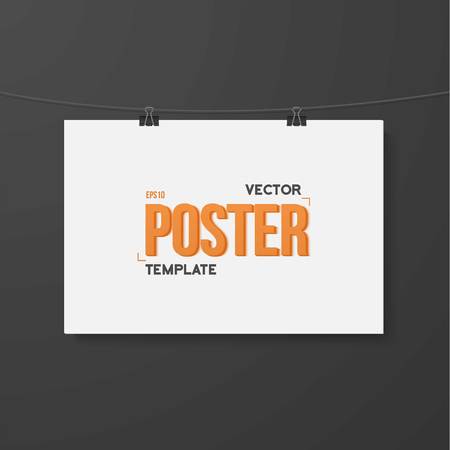 Illustration of Vector Poster Mockup.のイラスト素材