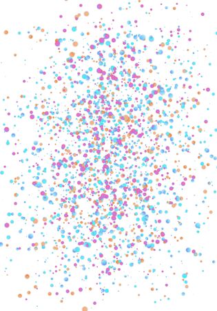 Illustration of Confetti Effect. Confetti Particle Background. Birthday Card Templateのイラスト素材