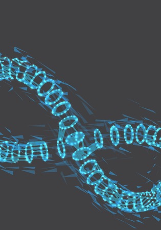 Illustration of Infinity Symbol Future Technology Wire frame Mesh Backgroundのイラスト素材