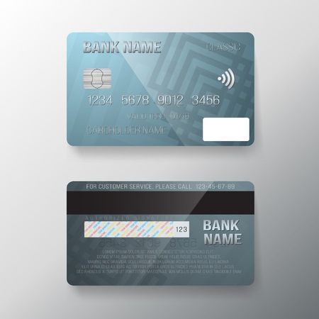 Illustration of Realistic Credit Card Templateのイラスト素材