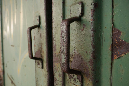 old sliding door