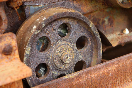 Close up old machineの写真素材