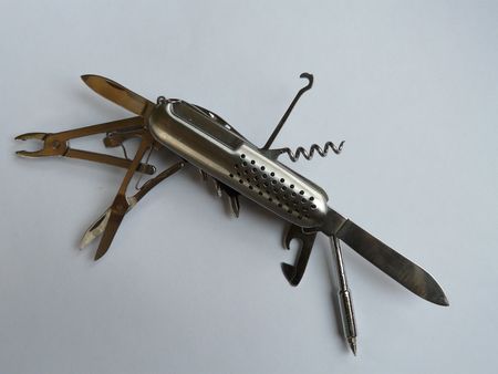 A silver penknife at its full potential