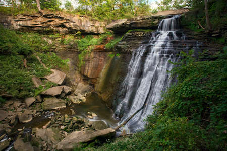 Brandywine Falls, located in Cuyahoga Valley National Park, Ohio.