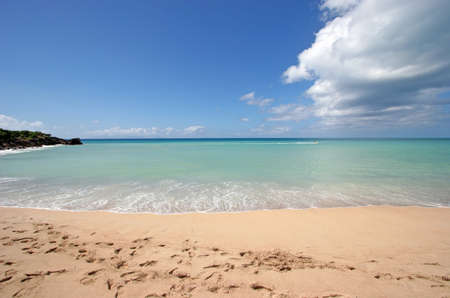 A beautiful beach in Antiguaの写真素材