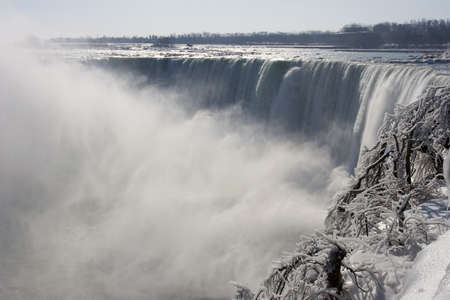 Niagara Falls in the winter.の写真素材
