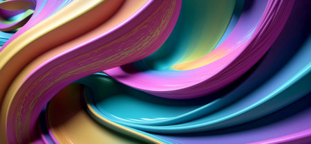 Abstract vibrant paint splash background artwork . Created with Generative AI.の素材