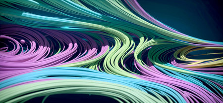 Abstract vibrant paint splash background artwork . Created with Generative AI.の素材