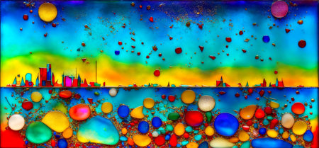 Abstract background artwork . Created with Generative AI.の素材