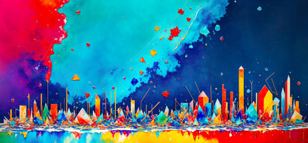 Abstract background artwork . Created with Generative AI.の素材