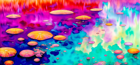 Abstract background artwork . Created with Generative AI.の素材