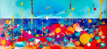Abstract background artwork . Created with Generative AI.の素材