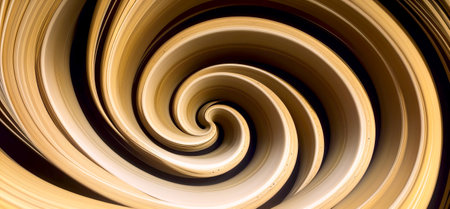 Ultra-wide abstract vibrant olive gray and honey brown swirls background artwork . Created with Generative AI.の素材