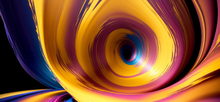 Abstract vibrant paint splash background artwork . Created with Generative AI.の素材