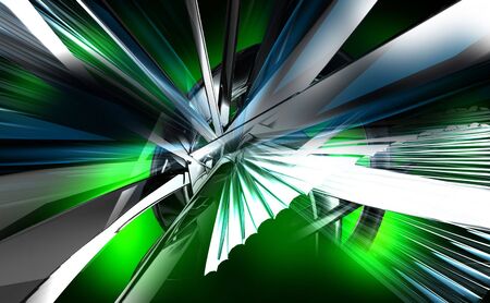 Digital illustration of colour in digital background	の写真素材