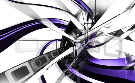 Digital illustration of colour in digital background	の写真素材