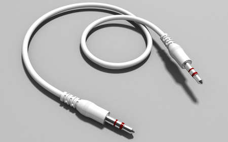 Digital illustration of cable in abstract colour background	