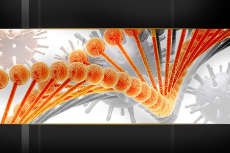 3d dna in color background	の写真素材
