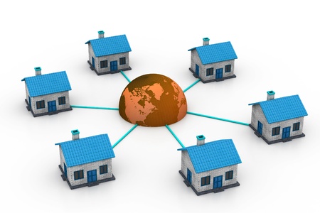 Home Communication concept	の写真素材