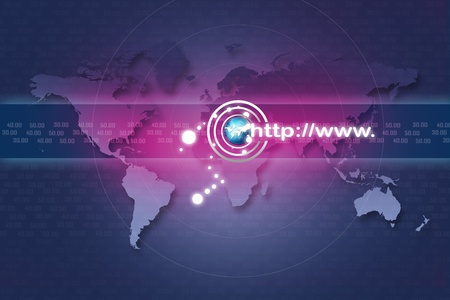 Internet address conceptの写真素材