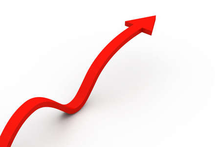 Upwards arrow	の写真素材