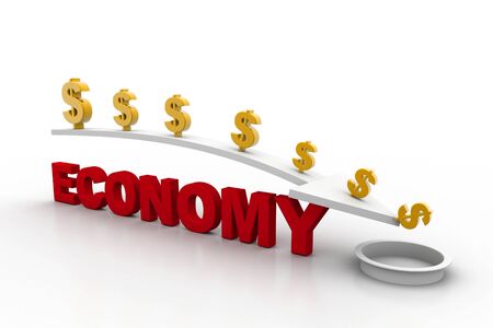 Economy graph	の写真素材