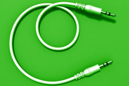 Digital illustration of cable in digital color background	の写真素材