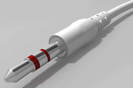 Digital illustration of cable in isolated background