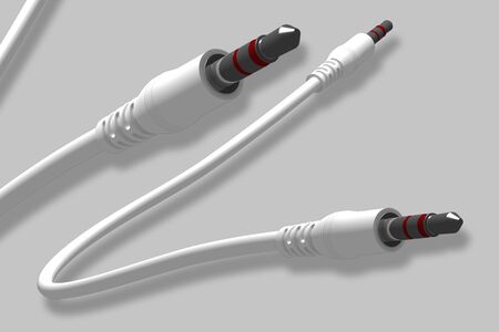 Digital illustration of cables in isolated background	