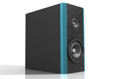 Digital illustration of  speaker in white background	の写真素材