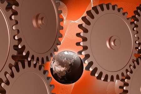 Global Industrialization conceptの写真素材