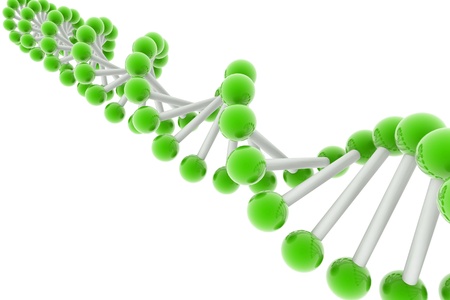 3d rendering of f DNA in isolated backgroundの写真素材