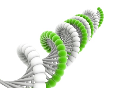 3d rendering of f DNA in isolated background	の写真素材