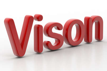 Highly rendering of World vision in white background