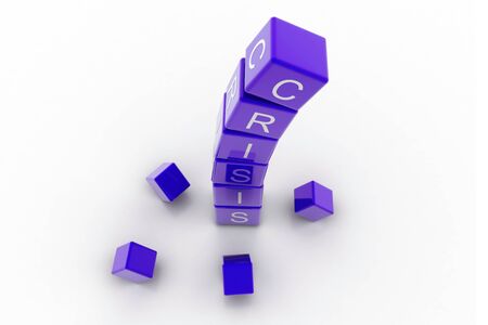 3d rendering of falling crisis in abstract background	の写真素材
